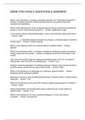 MDSE 2750 EXAM 2 QUESTIONS & ANSWERS