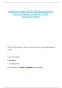 CVA Exam Latest 2025&sol;2026 Questions and  Correct Answers Graded A&plus;&vert;100&percnt;  Guarantee Pass&excl;&excl; 