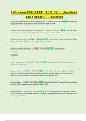 tafe exam UPDATED  ACTUAL   Questions  and CORRECT Answers