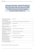 ALAT Final Exam Practice Part 2 with all Correct & 100&percnt; Verified Answers &vert;Actual Complete Exam&vert; Already Graded A&plus;