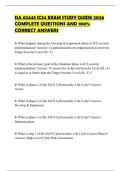 ISA 62443 IC34 EXAM STUDY GUIDE 2026 COMPLETE QUESTIONS AND 100&percnt; CORRECT ANSWERS
