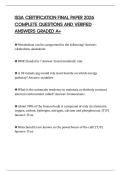 ISSA CERTIFICATION FINAL PAPER 2026 COMPLETE QUESTIONS AND VERIFIED ANSWERS GRADED A&plus;