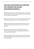 ISSA FINAL EXAM REVIEW 2026 QUESTIONS WITH ANSWERS AND DETAILED EXPLANATIONS GRADED A&plus;
