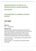 Pathophysiology of Disease 8th Edition Test Bank &vert; Hammer & McPhee Clinical Medicine Exam Prep &vert; 20 MCQs per Chapter &plus; Rationales