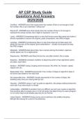 AP CSP Study Guide  Questions And Answers  2025&sol;2026 