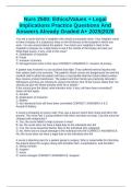 NURS 2500 Exam Package Deal With Guaranteed Pass&excl;&excl;&excl;
