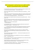SIDA Training Part 3 with all Correct & 100&percnt; Verified Answers &vert;Guaranteed to Pass&vert; Just Released