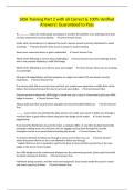 SIDA Training Part 2 with all Correct & 100&percnt; Verified Answers&vert; Guaranteed to Pass