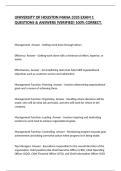 UNIVERSITY OF HOUSTON MANA 3335 EXAM 1 QUESTIONS & ANSWERS &lpar;VERIFIED&rpar; 100&percnt; CORRECT&period;