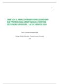 D218 TASK 1 - MXM1 &vert; INTRAPERSONAL LEADERSHIP AND PROFESSIONAL GROWTH &lpar;D218&rpar; &vert; WESTERN GOVERNORS UNIVERSITY &vert; LATEST UPDATED 2025