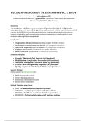 NCLEX-RN Reduction of Risk Potential 2 Exam &lpar;2025&sol;2026&rpar; &ndash; Verified Questions & Answers for Advanced Patient Safety&comma; Complication Management&comma; and NCLEX&reg;-RN&reg; Mastery