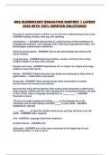 NES ELEMENTARY EDUCATION SUBTEST 1 LATEST 2026 WITH 100&percnt; VERIFIED SOLUTIONS&excl;&excl;