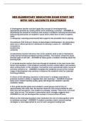 NES ELEMENTARY EDUCATION EXAM STUDY SET WITH 100&percnt; ACCURATE SOLUTIONS&excl;&excl;