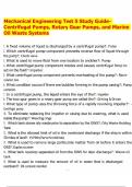 Mechanical Engineering Test 5 Study Guide- Centrifugal Pumps&comma; Rotary Gear Pumps&comma; and Marine Oil Waste Systems&period;pdf
