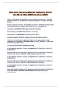 WGU C909 PRE-ASSESSMENT EXAM NEW STUDY SET WITH 100&percnt; VERIFIED SOLUTIONS&excl;&excl;