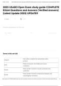 2025 USABO Open Exam study guide COMPLETE EXAM Questions and Answers &lpar;Verified Answers&rpar; &lpar;Latest Update 2025&rpar; UPDATE&excl;&excl;