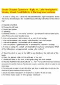 Stroke Chapter Questions &ndash; Right vs&period; Left Hemispheric Stroke&comma; Visual Field Deficits & Nursing Interventions&period;pdf