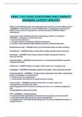 EDUC 1301 EXAM QUESTIONS AND CORRECT ANSWERS LATEST UPDATE&excl;&excl;