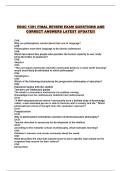 EDUC 1301 FINAL REVIEW EXAM QUESTIONS AND CORRECT ANSWERS LATEST UPDATE&excl;&excl;&excl;