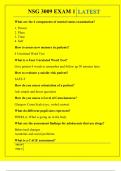NSG 3009 EXAM 1 QUESTIONS AND ANSWERS 2025