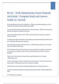 RCAL &ndash; NAB Administrator Exam &lpar;Federal&rpar; 2025&sol;2026 &ndash; Complete Study and Answer Guide &lpar;A&plus; Scored&rpar;