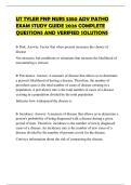 UT TYLER FNP NURS 5350 ADV PATHO EXAM STUDY GUIDE 2026 COMPLETE QUESTIONS AND VERIFIED SOLUTIONS
