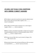 UTA BIOL 2457 EXAM 3 2026 QUESTIONS WITH VERIFIED CORRECT ANSWERS
