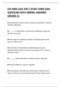 UTA NURS 5315 TEST 1 STUDY GUIDE 2026 QUESTIONS WITH VERIFIED ANSWERS GRADED A&plus;