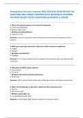 Pennsylvania Emissions Inspector 2025&colon;2026 REAL EXAM REVIEW 150 QUESTIONS AND CORRECT ANSWERS WITH RATIONALES COVERING THE MOST RECENT TESTED QUESTIONS GUARANTEE A&plus; GRADE 
