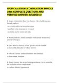 WGU C425 EXAMS COMPILATION BUNDLE 2026 COMPLETE QUESTIONS AND VERIFIED ANSWERS GRADED A&plus;