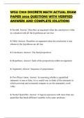 WGU C959 DISCRETE MATH ACTUAL EXAM PAPER 2026 QUESTIONS WITH VERIFIED ANSWERS AND COMPLETE SOLUTIONS
