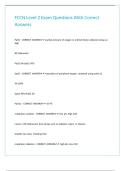 FCCN Level 2 Exam Questions With Correct Answers