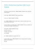 FCCN 2- Review Exam Questions With Correct Answers