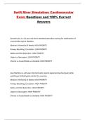Swift River Simulation&colon; Cardiovascular Exam Questions and 100&percnt; Correct Answers