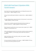 EDUC 606 Final Exam 2 Questions With Correct Answers&period;