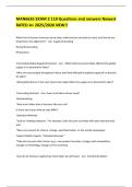 MAN6635 EXAM 2 118 Questions and answers Newest RATED A&plus; 2025&sol;2026 NEW&excl;&excl; 