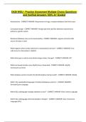 D426 WGU - Practice Assesment Multiple Choice Questions and Verified Answers 100&percnt; A&plus; Graded