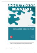 SOLUTIONS MANUAL for Advanced Accounting&comma; 15th Edition by Joe Ben Hoyle&comma; Schaefer and Doupnik &vert; Complete 19 Chapters