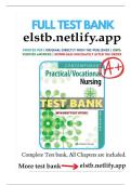 Test Bank - Contemporary Practical&sol;Vocational Nursing&comma; 9th Edition &lpar;Kurzen&comma; 2021&rpar;&comma; Chapter 1-16 &vert; All Chapters
