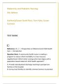 Maternity and Pediatric Nursing Test Bank &mdash; Ricci 5th Edition &vert; 2025 NCLEX & HESI Prep &vert; Full Chapters &plus; Rationales