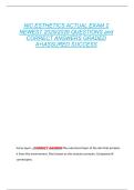 NIC ESTHETICS ACTUAL EXAM 2  NEWEST 2025&sol;2026 QUESTIONS and  CORRECT ANSWERS GRADED  A&plus;&vert;ASSURED SUCCESS 