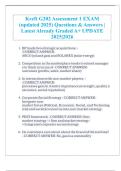 Kreft G202 Assessment 1 EXAM  &lpar;updated 2025&rpar; Questions & Answers &vert;  Latest Already Graded A&plus; UPDATE  2025&vert;2026 