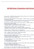 AN 300 Exam 2 Questions And Correct Answers