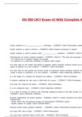 AN 300 UKY Exam &num;2 With Complete Answers