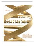 Essentials of Genetics &lpar;8th Edition&rpar; &ndash; William S&period; Klug&comma; Michael R&period; Cummings & Charlotte A&period; Spencer &ndash; Complete Test Bank with Verified Answers