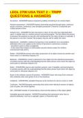 LEGL 2700 UGA TEST 2 &ndash; TRIPP QUESTIONS & ANSWERS