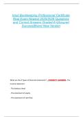 Intuit Bookkeeping Professional Certificate  Real Exam Newest 2025&sol;2026 Questions  and Correct Answers Graded A&plus;&vert;Assured  Success&vert;Brand New Version 