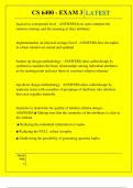 CS 6400 - EXAM 3 QUESTIONS AND ANSWERS 2025