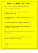 MSP TEST &lpar;PART 1&rpar; QUESTIONS AND ANSWERS 2025