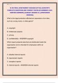 IS 303 FINAL EXAM NEWEST 2025&sol;2026 ACTUAL EXAM WITH  COMPLETE QUESTIONS AND CORRECT DETAILED ANSWERS &lpar;100&percnt;  VERIFIED ANSWERS&rpar; &vert;ALREADY GRADED A&plus;&vert; &vert;&vert;PROFESSOR  VERIFIED&vert;&vert; 